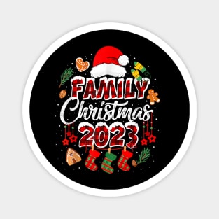 Family Christmas 2023 Matching Squad Santa Elf Magnet